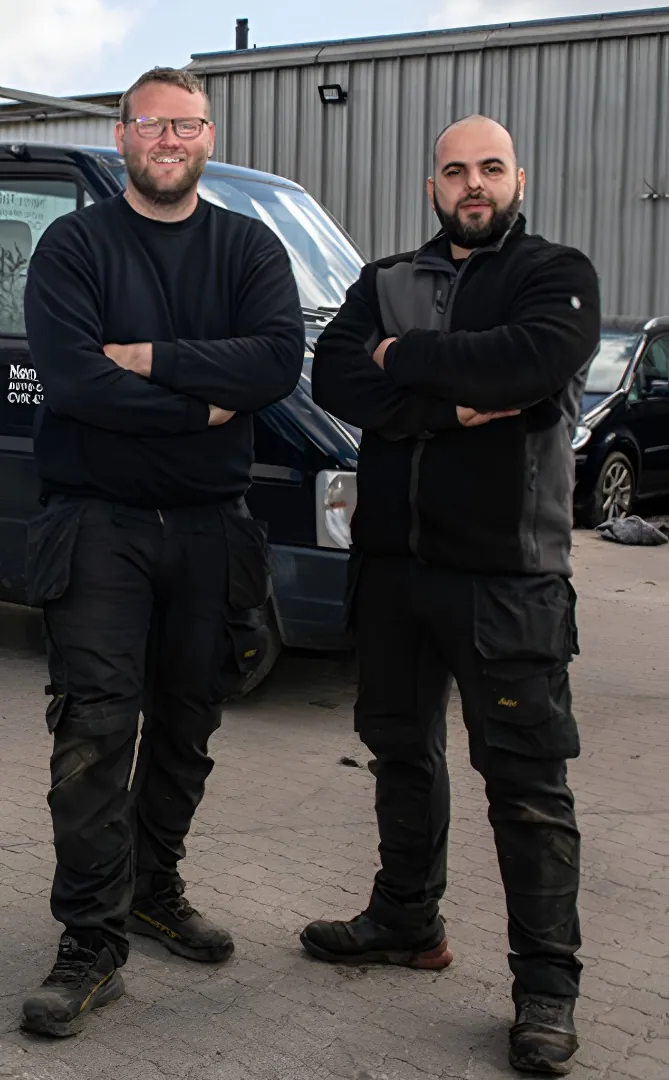Teamet hos Nørre Alslev Autoophug
